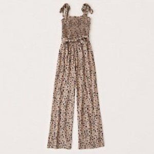 Abercrombie & Fitch Smocked Jumpsuit